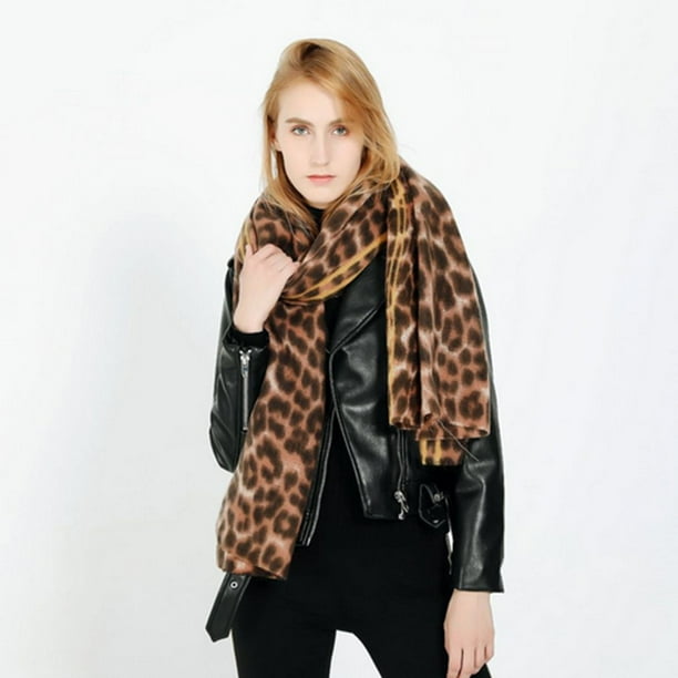 Clearance sale Fashion Ladies Warp Scarf Women Scarf Warm Leopard