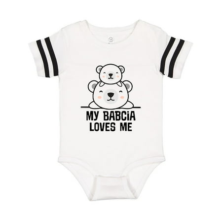 

Inktastic My Babcia Loves Me Bear Baby Boy Gift Baby Boy or Baby Girl Bodysuit