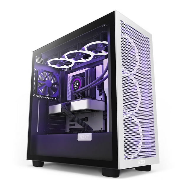 Gabinete NZXT H7 FLOW MT MINI-ITX/MICROATX/ATX 2V S/F BK/W CM-H71FG-01