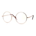 thumbnail image 2 of Classic Hippie Metal Rim Round Circle Lens Blue Light Flitering Computer Glasses Gold, 2 of 4