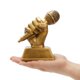 thumbnail image 3 of Micrófono dorado Trophy Maplefield Juvale, resina, 14 x 12 x 6 cm, 3 of 6