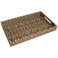 thumbnail image 1 of Wald Imports 4016-SM Damask Pattern Decorative Tray, Navy & Cream, 1 of 1