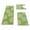 Green, variant on 3-Piece Flocked Floral Bathroom Rug Set Soft Imitation Cottons Toilet Mat Set with U-Shape Mat Non-Slide Absorbent Bath Mats for Shower Floor Machines Washable