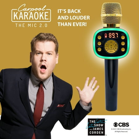 Singing Machine - Carpool Karaoke The Mic 2.0 Karaoke System - Gold