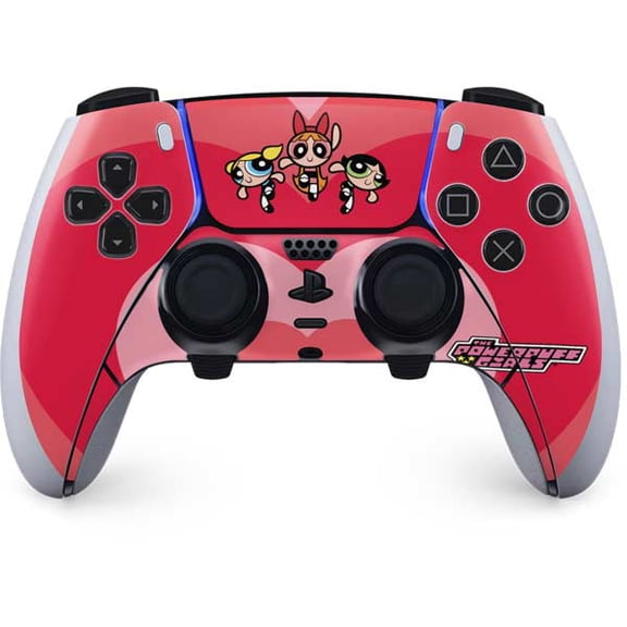Skinit Cartoon Network Powerpuff Girls Hearts PS5 DualSense Edge Pro Controller Skin