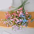 thumbnail image 4 of Yesbay 6 Pcs 42CM Artificial sbreath 3 Fork Realistic Fake Flower Home Wedding Party Table Centerpiece Faux Bloom Decoration, 4 of 8