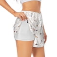 thumbnail image 1 of Balery Dachshund Dog Puppy Pantalones cortos deportivos para mujer con forro y dos bolsillos, elásticos, para entrenamiento, gimnasio, yoga-Medium, 1 of 7