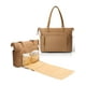 thumbnail image 1 of Bolsa para pañales MOMINSIDE, de neopreno, color marrón con cambiador, 1 of 6