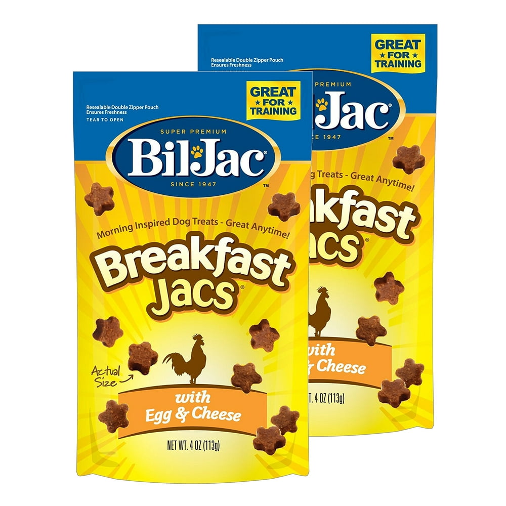 BilJac Breakfast Jacs Dog Treats 4 oz, 2 Pack