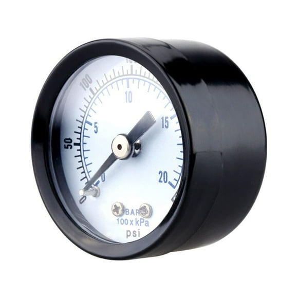 Milisten 1Set Metal Vacuum Pressure Gauge for Air Compressor Water Oil Gas Measurement 1.57 * 1.57 * 1.18in