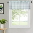 thumbnail image 2 of HA-EMORE Buffalo Plaid Tier Curtains Gingham Pattern Rod Pocket Short Window Curtains for Kitchen Cafe Curtains Half Window Bathroom Window Curtains, 2 of 7