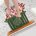 thumbnail image 4 of asddcavvf Carpet With Floor Shape Interesting Garbage Fire Mat Carpet Welcome Floor Mat Christmas Indoor and Outdoor Bathroom Decoration（The Throw Blanket Cold Throw Blanket Small Kids Rugs, 4 of 5