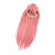 thumbnail image 5 of Peluca Rosa Larga, Peluca Larga Sintética Elegante Cosplay Textura Para Fiesta, 5 of 7