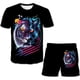 thumbnail image 1 of Conjuntos de ropa de tigre para niños y niñas, camisetas de verano para niños + pantalones cortos de cintura elástica, ropa informal de dos piezas de dibujos animados, trajes 6T Gao Jinjia LED, 1 of 2