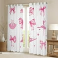 thumbnail image 2 of Erosebridal Pink Bowknot Curtains and Drapes (38Wx54L),Dance Ballet Blackout Curtains for Bedroom,Dreamy Princess Curtains Pack of 2 (38Wx54L),Kawaii Room Decor, 2 of 6