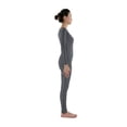 thumbnail image 2 of Maillot de Manga de Danza Ropa para Gimnasia de Spandex Unitard 5 Gris Colcomx Body de Spandex, 2 of 5