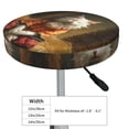thumbnail image 2 of Haystack Meditating Cat Round Bar Stool Seat Covers, Elastic Round Chair Cover Stool Seat Slipcover Bar Stool Cushions Round Pad for 12-14 inch, 2 of 5
