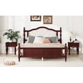thumbnail image 3 of Classic Cherry Queen Bed with Upholstered Headboard and Panel Footboard, 3 of 26