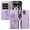 Purple, variant on Flip Phone Case for Realme Narzo 50 4G, Kickstand and 3 Card Slots, Shockproof and Scratch Resistant, Sky Blue