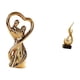 thumbnail image 5 of Estatua de pareja, figura moderna, escultura abstracta de fuego, adorno de cerámica y resina, coleccionable, regalo de boda, ideal para decoración del, 5 of 8