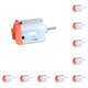 thumbnail image 1 of Riwesomey Motor Micro 130 DC para Motor de cuatro ruedas DIY experimentos científicos modelo barco juguetes aparato Mini Motor Plata 1.5x2cm 10piezas Riwesomey  CBP029068, 1 of 4