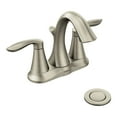thumbnail image 2 of MOEN 6410BN Eva 4 in. Centerset 2-Handle High-Arc Bathroom Faucet in Brushed Nickel, 2 of 7