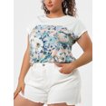 thumbnail image 2 of Camisede verano con estampado floral de manDolman de talgrande pamujer Ro3XL, 2 of 6