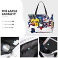thumbnail image 4 of Japuie The Map Of United States Print Large Capacity Beach Travel Bag,Waterproof Beach Totes Bags for Women Men,Foldable Pool Bag with Zipper, 4 of 5