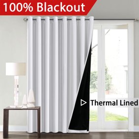 H Versailtex Beautiful Quatrefoil Pattern Thermal Insulated Blackout Patio Curtains Antique Grommet Decorative Sliding Door Curtain Panel W100 X L84