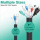 thumbnail image 5 of 3X Protector de Cables para Perros y Gatos de 10 Pies, para Cables para una Fácil Gestión de Cables, los Cables de las Mascotas Que Mastican 1/2 Pulgada, 5 of 5