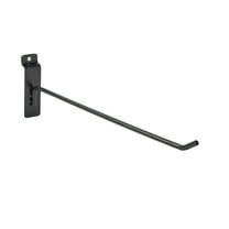 SSWBasics 12 inch Black Peg Hook for Slatwall - Pack of 25 - Slatwall Hooks For Use with