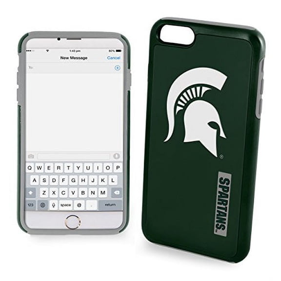 FOCO NCAA Michigan St. Spartans Hybrid for iPhone SE (2022-20), 8, 7,6S (4.7")