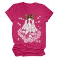 thumbnail image 6 of enyan Halloween T Shirts for Women Cute Ghost Reading Book Lovers Funny Womens Girls Halloween T-Shirt Hot Pink,3XL, 6 of 6