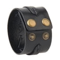 thumbnail image 6 of Men Women Biker Punk Rock Wide Leather Bracelets Adjustable With Snap Button, 6 of 6