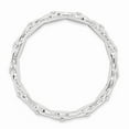 thumbnail image 2 of White Sterling Silver Ring Band Stackable Expressions Carved, 2 of 4