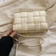 thumbnail image 4 of Bolso Hombro Lujo para Mujer Cuadrado Pequeño Cuero PU Diario () Blanco, 4 of 5