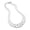Silver, variant on jiaroswwei White Faux Pearl Necklace Ladies 2 Strands Beads Choker Elegant Layered Necklace Jewelry for Dating Weddings Parties
