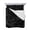 Black, variant on Quilts Twin Size Bedding Set, Black White Shark Lightweight Quilted Comforter, Modern Line Abstract Art Soft Reversible Bedspread Coverlet with Pillow Covers for All Season, 68" x 86"