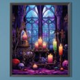 thumbnail image 1 of 5D DIY completo cuadrado taladro diamante pintura Halloween mágico espacio kit decoración Hugtrwg Para estrenar, 1 of 9