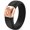 Black & Rose Gold, variant on Silicone Wedding Rings for Women by Rinfit - Metal Infinity - Black with Silver Icon - Designed Silicon Rubber Wedding Bands. Comfortable & Durable Wedding Band Replacement - Size 7