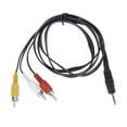 thumbnail image 3 of PENGXIANG 3.5mm Jack to 3 RCA Adapter Cable Audio Video AV Converter 1.2M 4FT(1pcs), 3 of 6