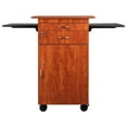 thumbnail image 4 of Oklahoma Sound MMC Series Modern Wood Multimedia Cart in Wild Cherry/Black, 4 of 14