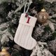 thumbnail image 1 of Medias de Navidad Bolsa de regalo Suministros de decoración de árboles Calcetines de Navidad blancos tejidos con 26 letras AZ Calcetines de regalo de Navidad para niños HS1511, 1 of 4