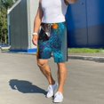 thumbnail image 6 of Sikiie Modern Style Blue Parrot Mens Pajama Shorts, Lightweight Lounge Pant with Pockets Soft Sleep Pj Shorts for MenXX-Large, 6 of 6