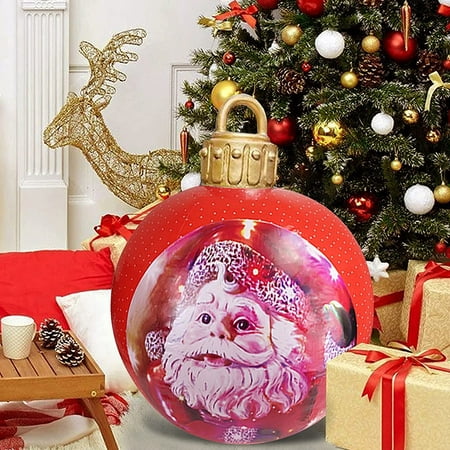 Outdoor Christmas Inflatable Ball 23.6 Inch Christmas Tree Decorations