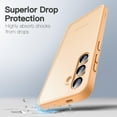 thumbnail image 3 of JETech Matte Case for Samsung Galaxy S24 5G, Frosted Translucent Back Protective Slim Phone Cover, Anti-Fingerprints (Sandstone Orange), 3 of 6