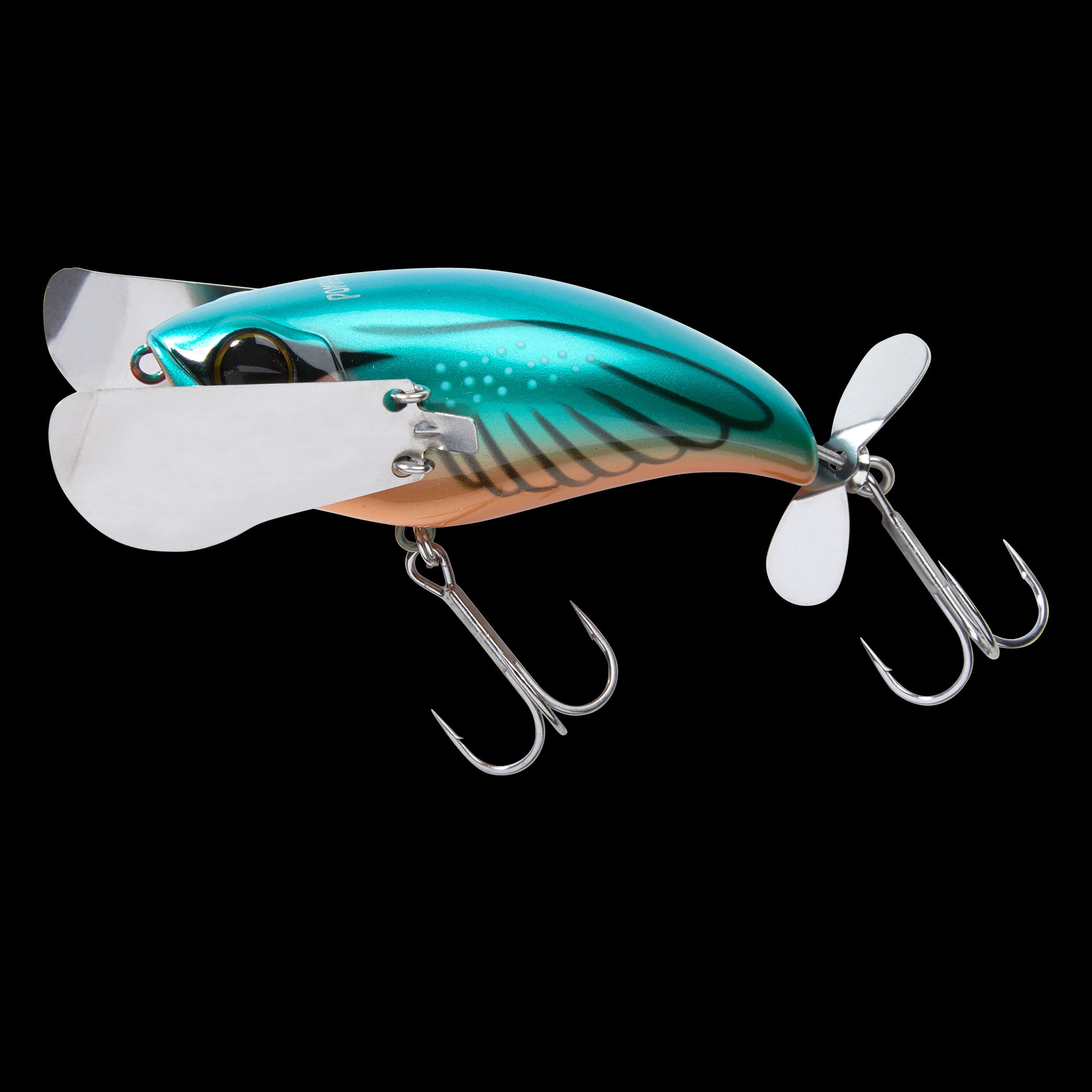 2 Jackall Black Bone Pompadour Jr 2.6/" Hard Topwater Fishing Lures JPOMPJR-BLB