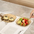 thumbnail image 4 of Kugisaki 4 PCS Plastic Serving Trays With Base For Party Dinner Plates Dishwasher Plastic Plates Reusable Lightweight Plates For Kitchen Or Camping on Clearance, 4 of 7