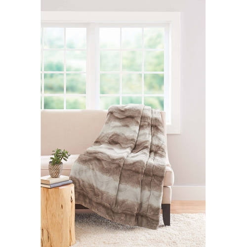 Better Homes and Gardens Faux Fur Throw Blanket
