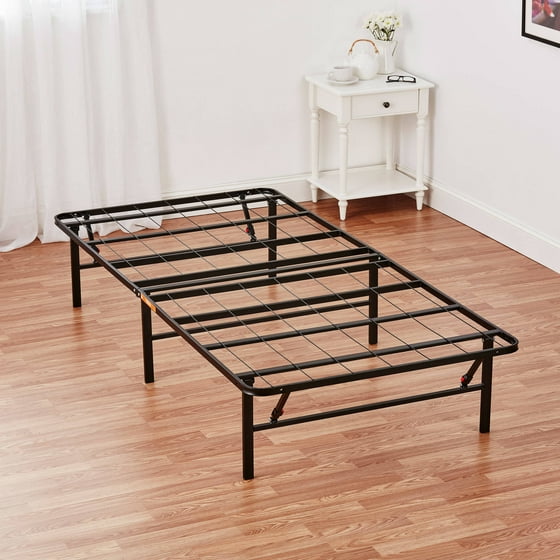 Mainstays 14" High Profile Foldable Steel Bed Frame with UnderBed